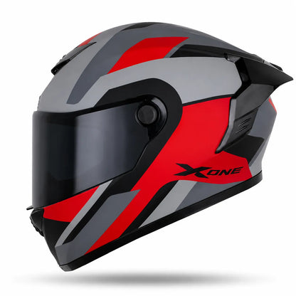 Casco X One 500RS Turhox - Gris Rojo