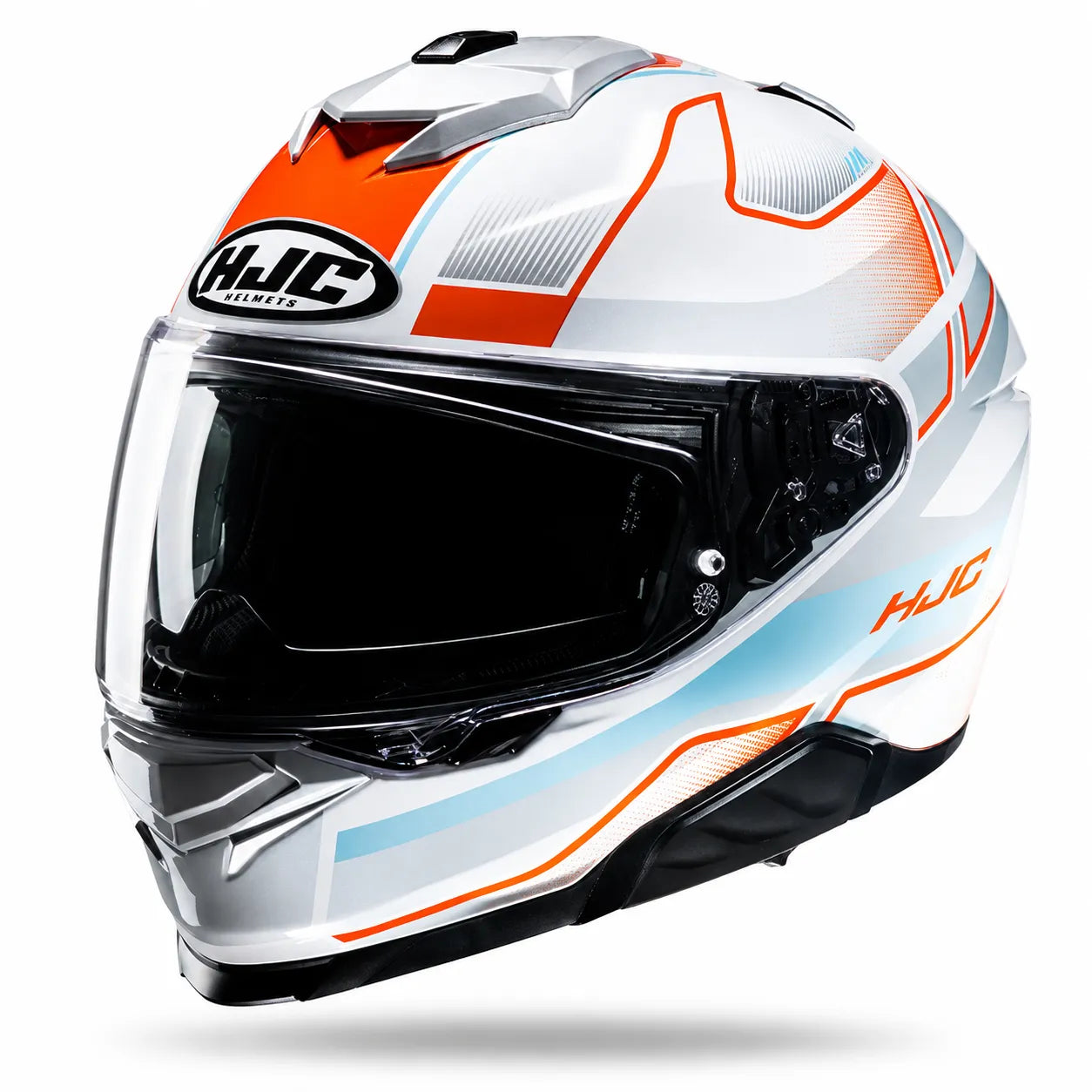 Casco HJC i71 IORIX - Blanco Naranja