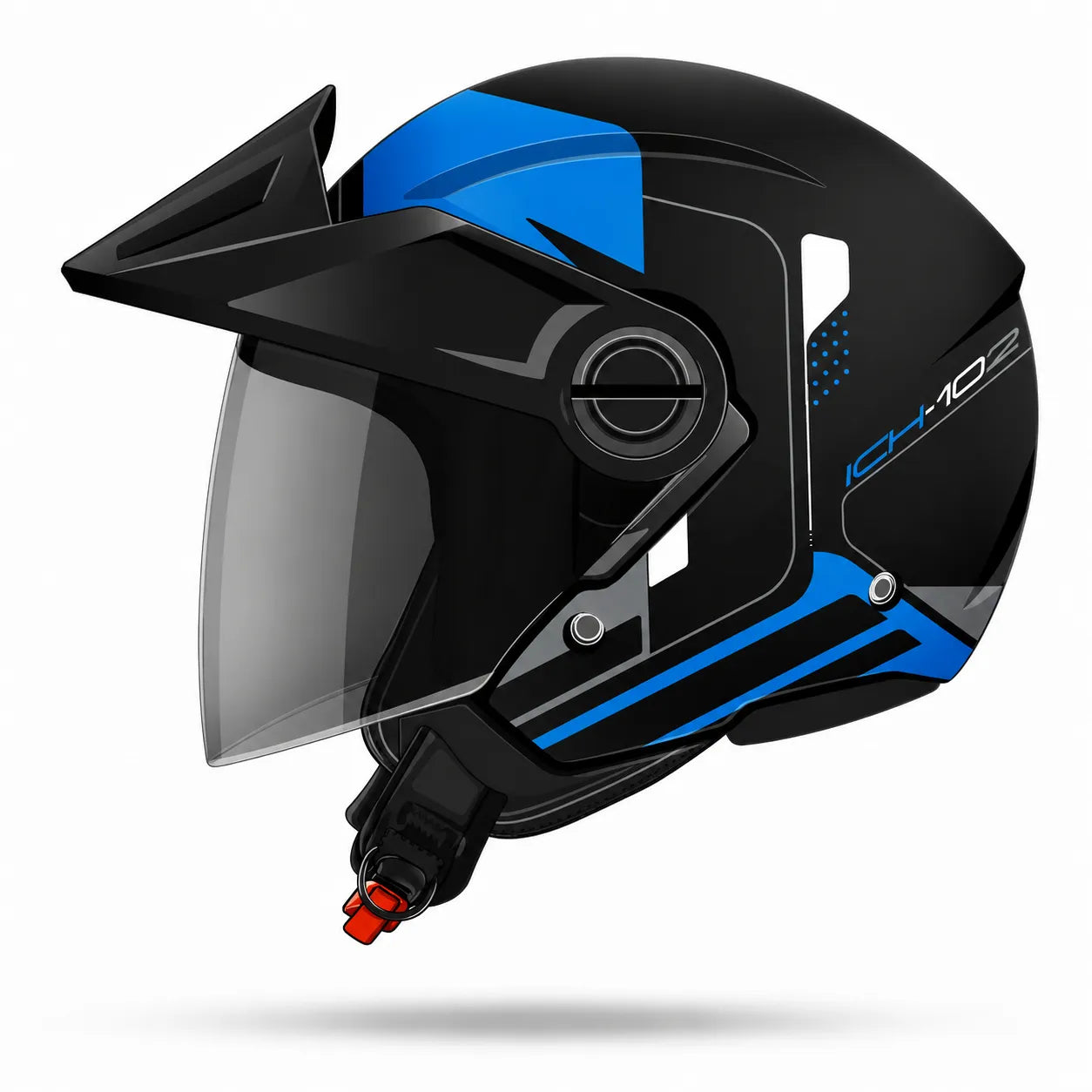 Casco Abierto ICH 102 NALES - Negro Azul