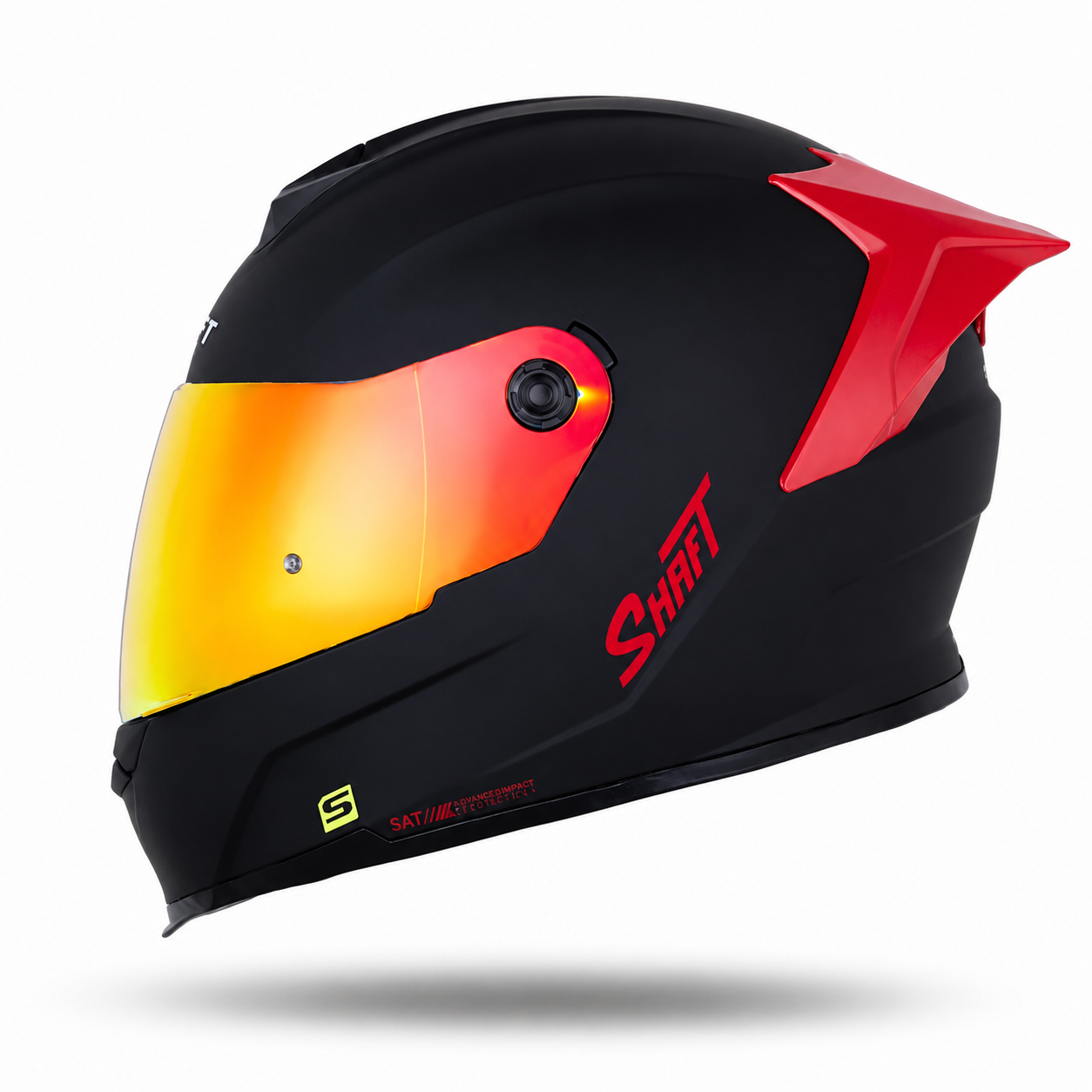 Casco SHAFT 502 DOT Solid Rojo Negro