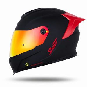 Casco SHAFT 502 DOT Solid Rojo Negro