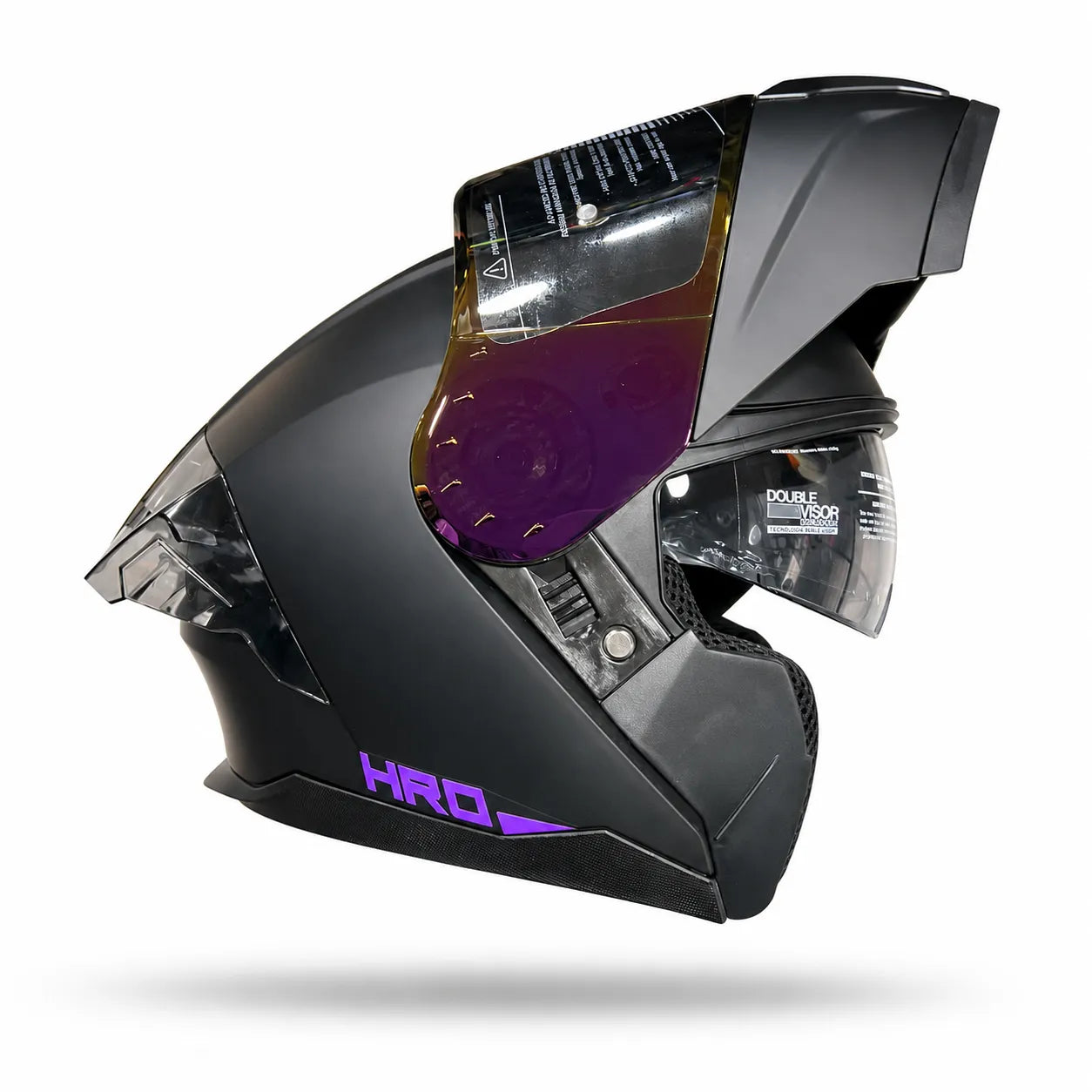 Casco HRO 3480 DV EVO Solid - Negro Morado
