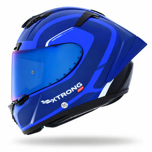 PREVENTA Casco XTRONG XTR DREXO FLAME - AZUL BRILLO