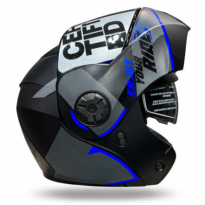 Casco Abatible ICH 3110 Treat - Negro Azul