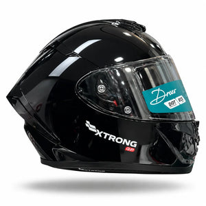 Casco XTRONG XTR DREXO FLAME - NEGRO BRILLO