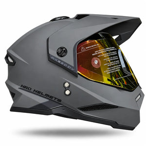 Casco HRO MX 330 DV SOLID - Gris Oscuro Negro