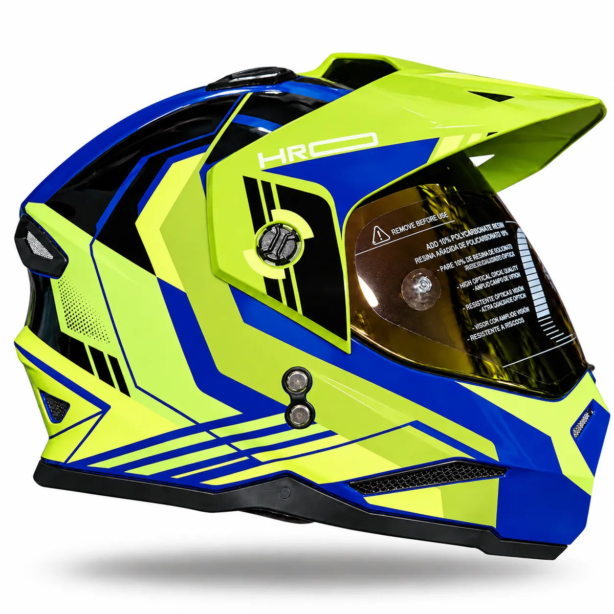 Casco HRO MX 330 DV XANX - Azul Amarillo