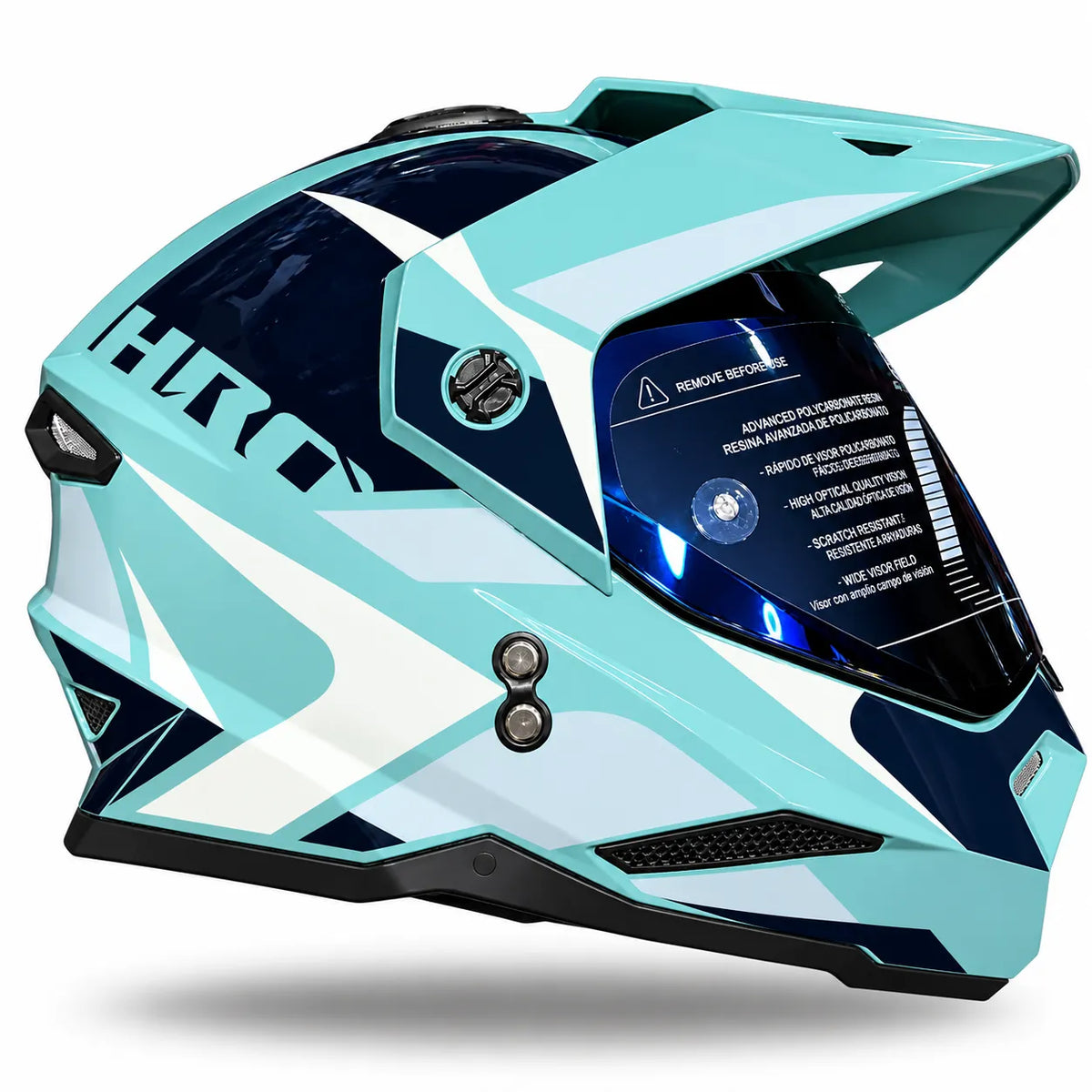Casco HRO MX 330 DV RECKLESS- Azul Gris