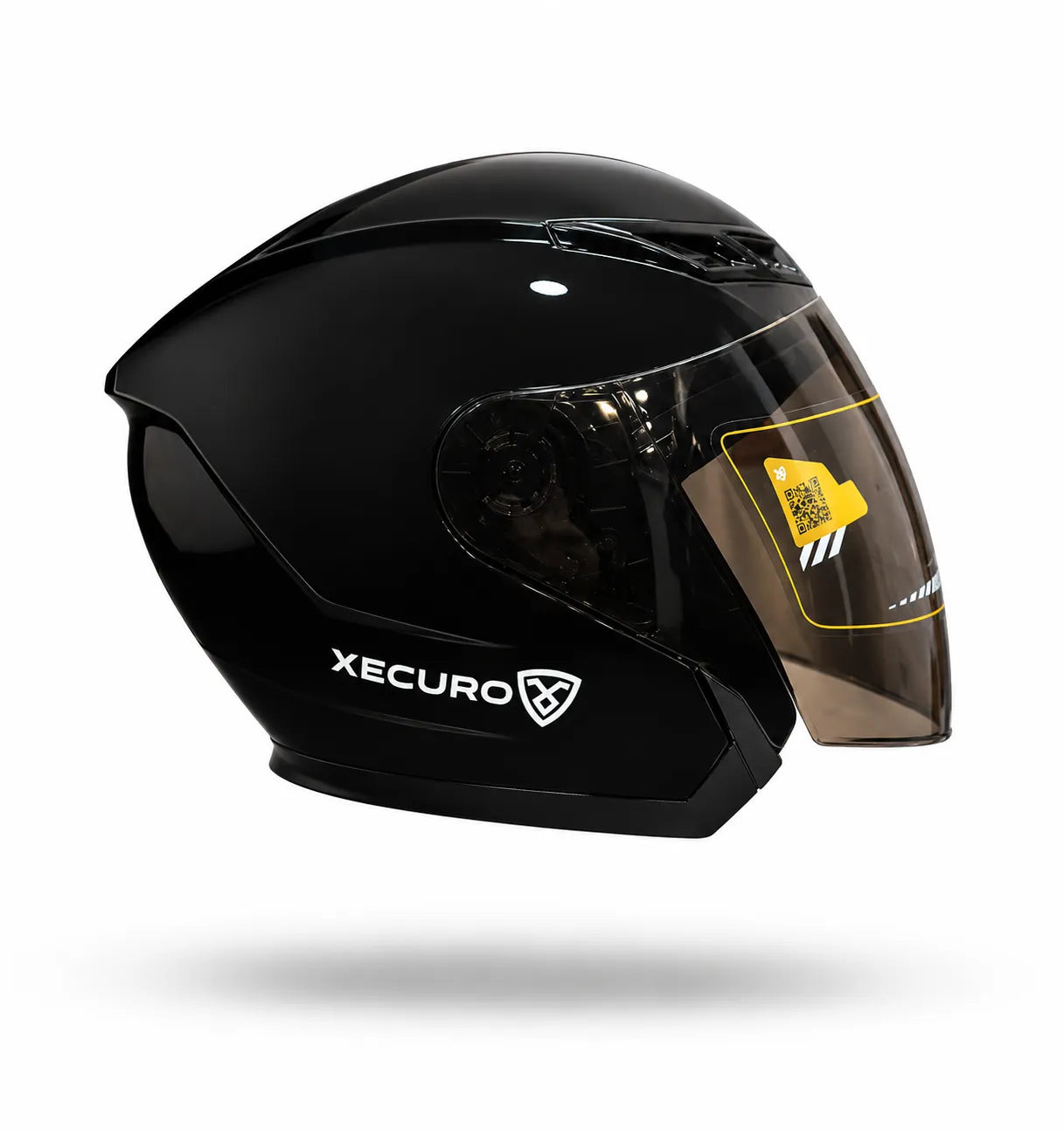Casco Abierto XECURO 710 Negro Brillante