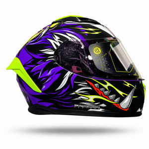 Casco SHAFT 582 sp Evo Tigerface Morado