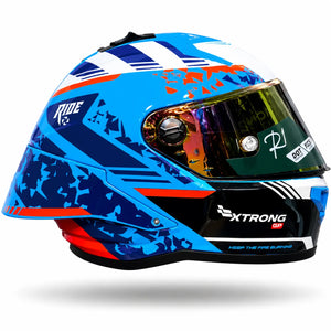 Casco XTRONG XTR 352 Azul Blanco