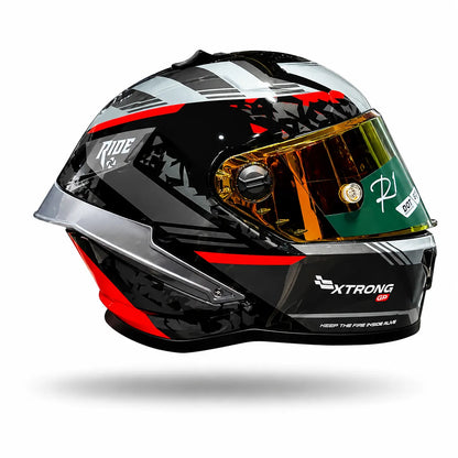 Casco XTRONG XTR-352 Gris Rojo