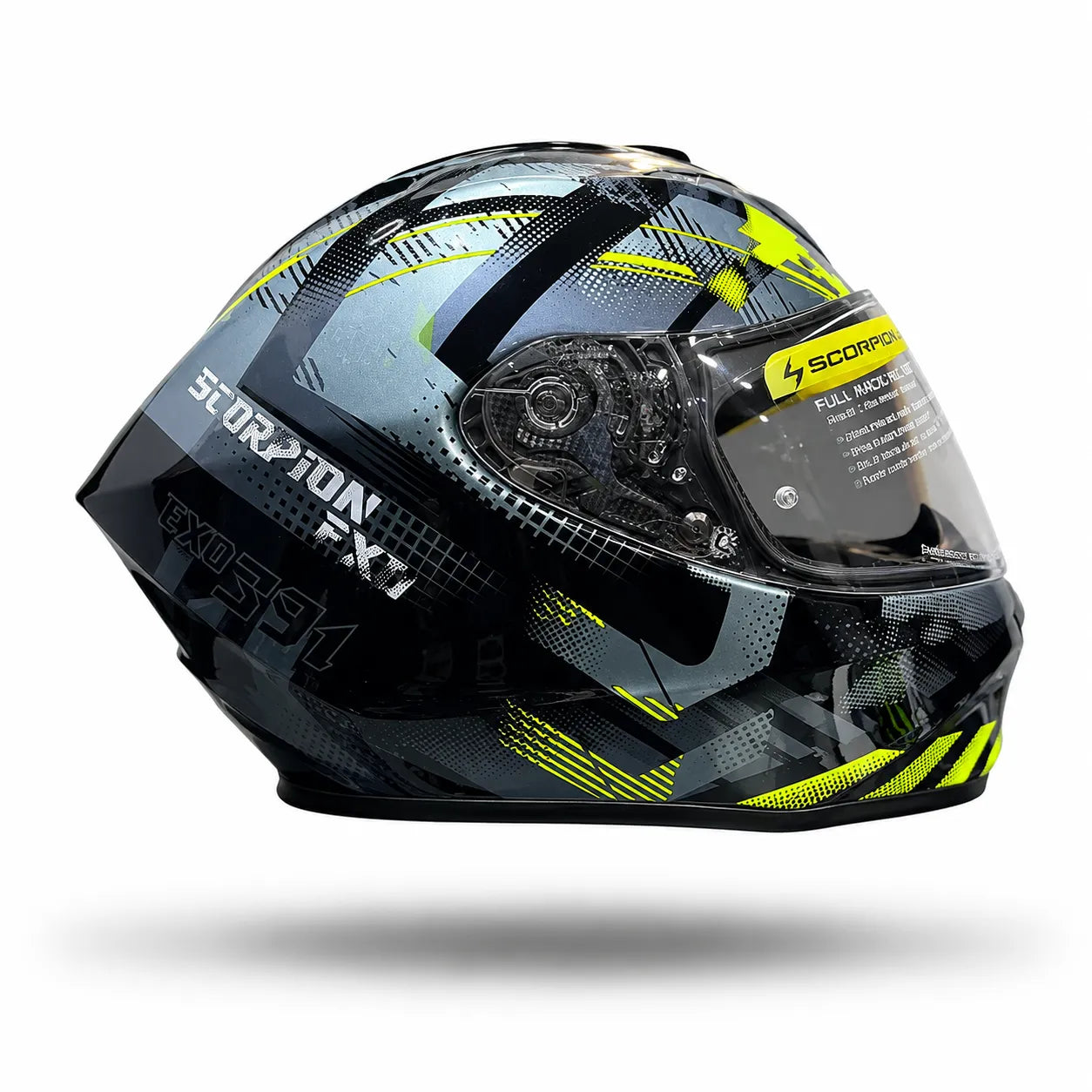 Casco SCORPION EXO 391 Clutter Gris Neon