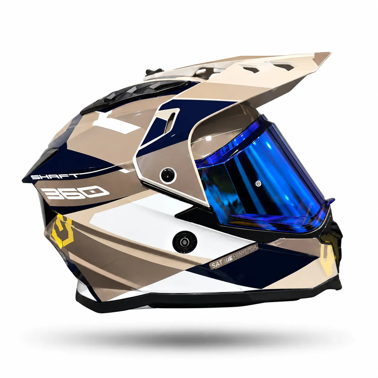 Casco Multiproposito SHAFT MX360 Misho Café Crema