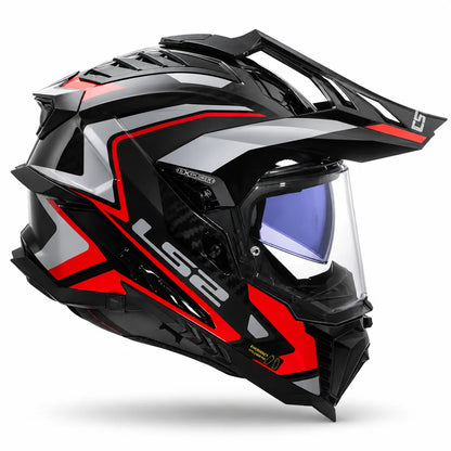 LS2 MX 701 EXPLORER CARBON FRONTIER II Rojo