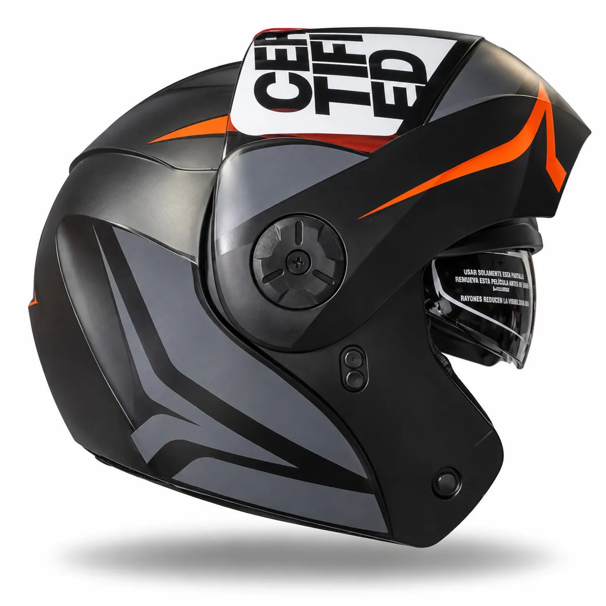 Casco Abatible ICH 3110 HOLLOW - Negro Naranja