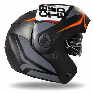 Casco Abatible ICH 3110 HOLLOW - Negro Naranja