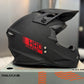 Casco HRO MX03 Solid Negro Mate Rojo