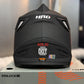 Casco HRO MX03 Solid Negro Mate Rojo