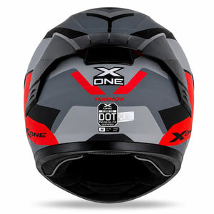 Casco X One 500 RS Turhox - Gris Rojo + Pinlock
