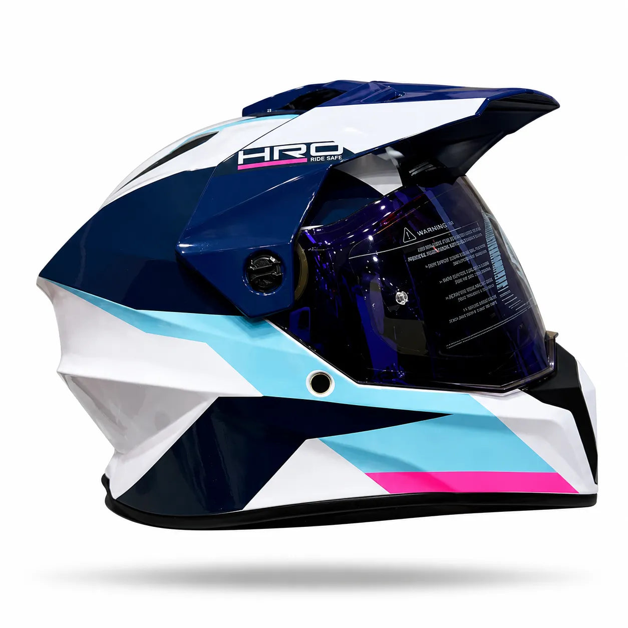 Casco Cross HRO MX340 DV Long Turquesa