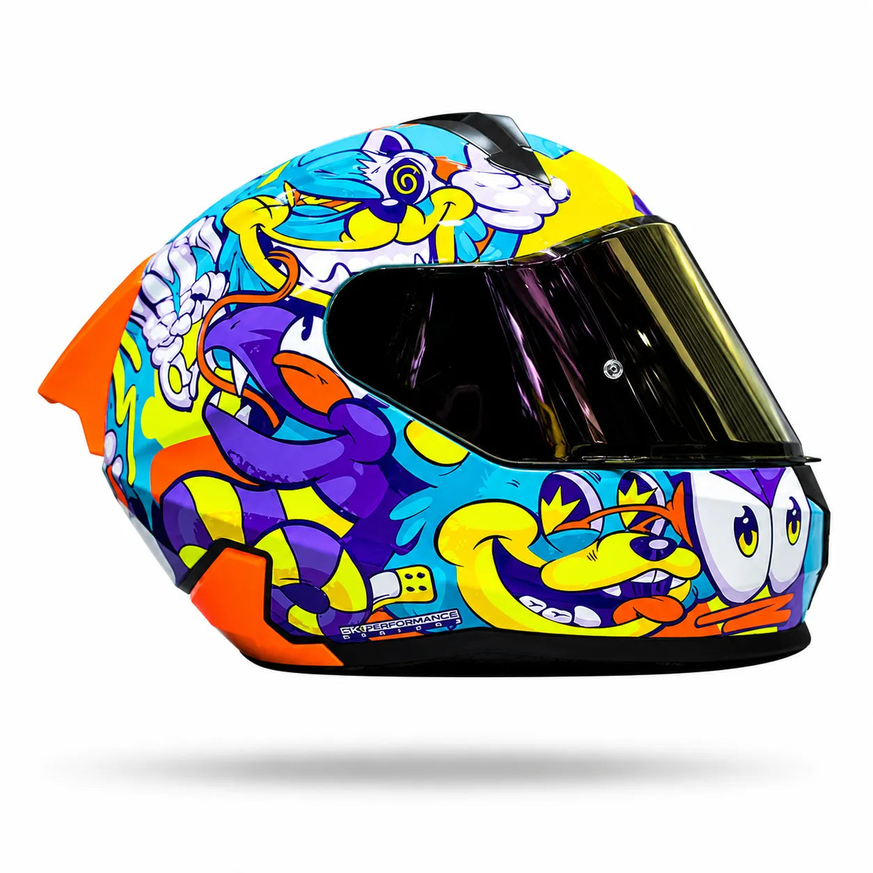 Casco Integral SHAFT 560 EVO Melo Azul Naranja