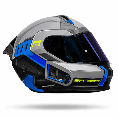 Casco Integral SHAFT 560 EVO Chief Gris Azul