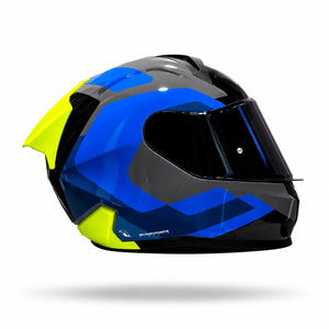 Casco Integral SHAFT 560 Evo Guay Bare Azul