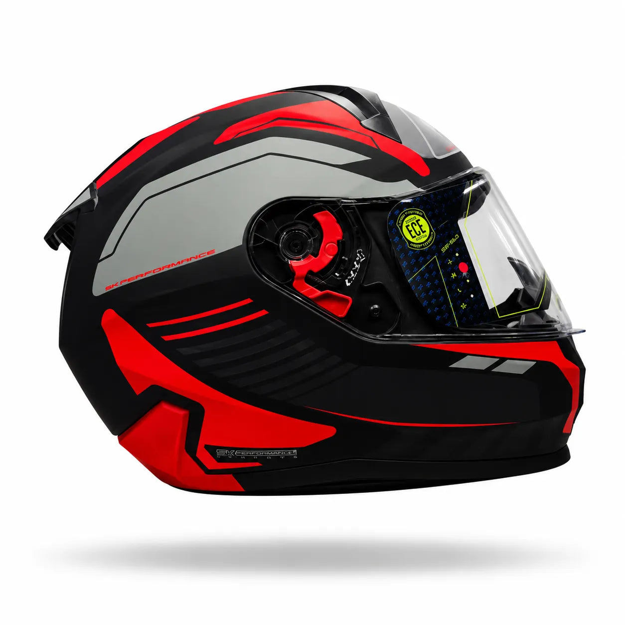 Casco Integral SHAFT 560 Evo Chaos Rojo