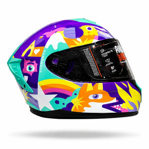 Casco SHAFT PRO SERIES 610 DV Morado Turquesa