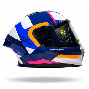 Casco SHAFT 596 sp Azul Naranja