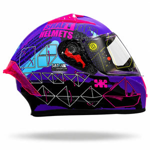 Casco SHAFT 526 SP Evo Papyrus Morado