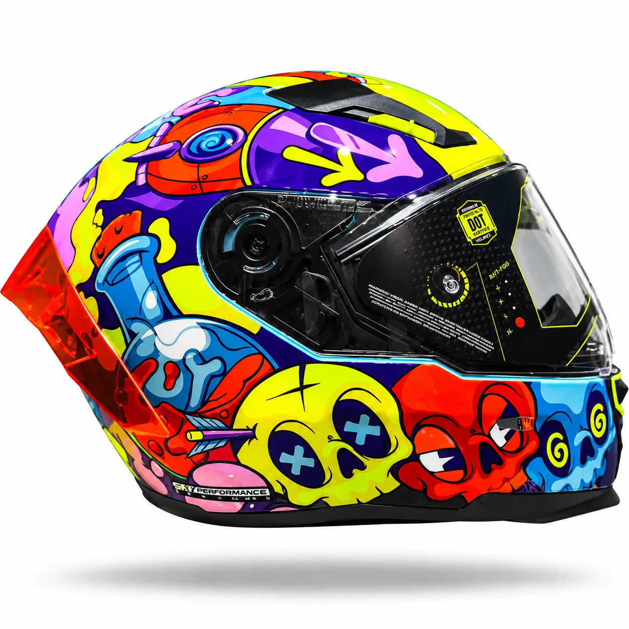 Casco Integral SHAFT 562R Dreams Azul Naranja