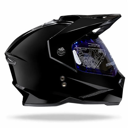 Casco X One MX328 DV Solid Negro Brillo