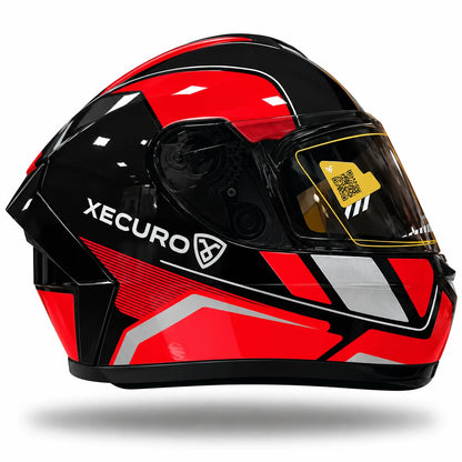 Casco Integral XECURO 921 Neo Rojo Negro