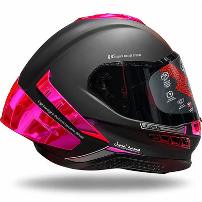 Casco PRO RIDER Frontier Negro Rosado