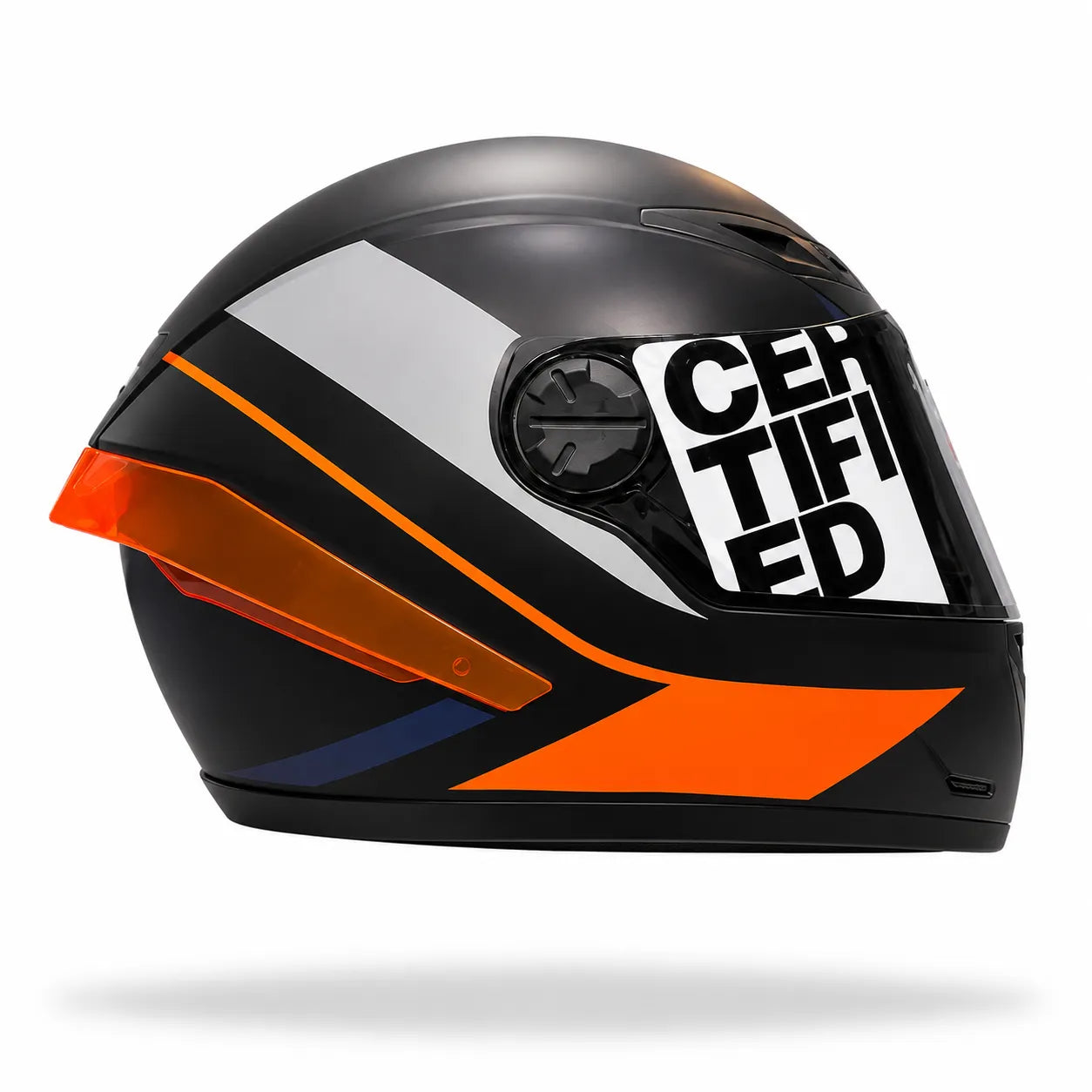 Casco Cerrado ICH 501SP Deus Naranja Azul