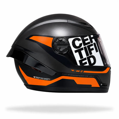 Casco Cerrado ICH 501 Hed Naranja