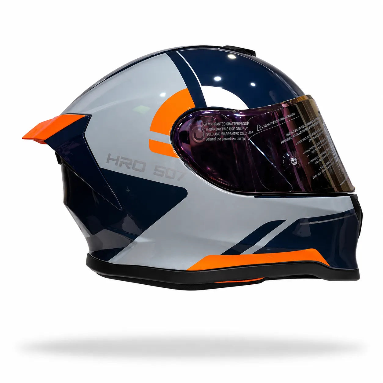 Casco HRO 506SP Ogal Gris Naranja