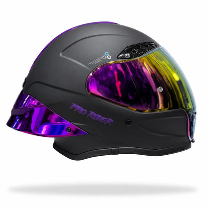 Casco PRO RIDER 711 Negro Morado