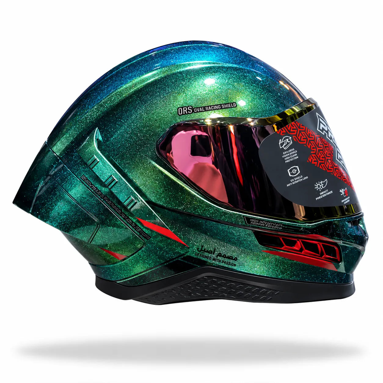 Casco PRO RIDER Frontier Camaleon Verde