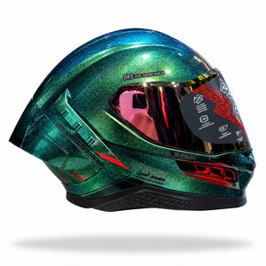 Casco PRO RIDER Frontier Camaleon Verde