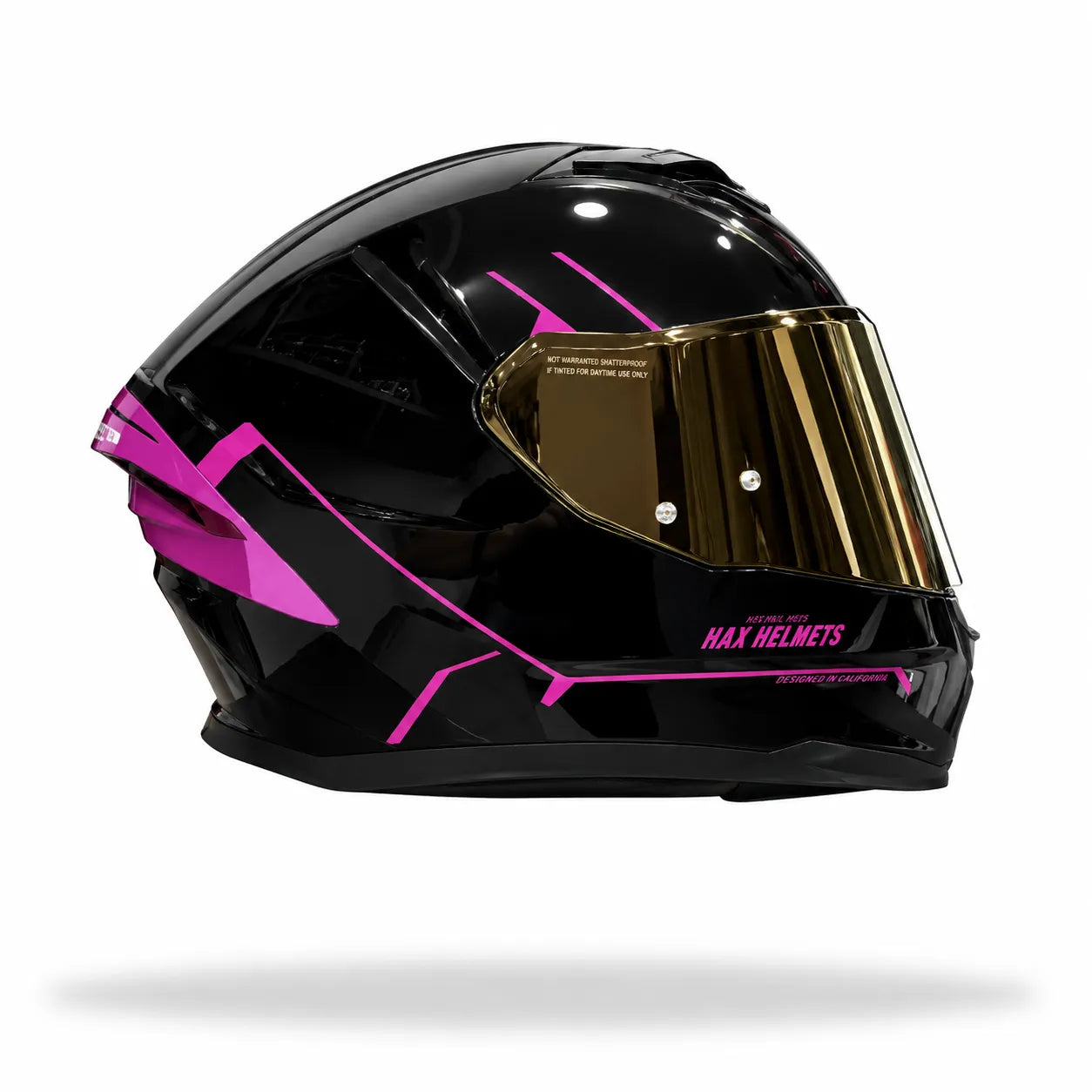Casco HAX Force Negro Rosado