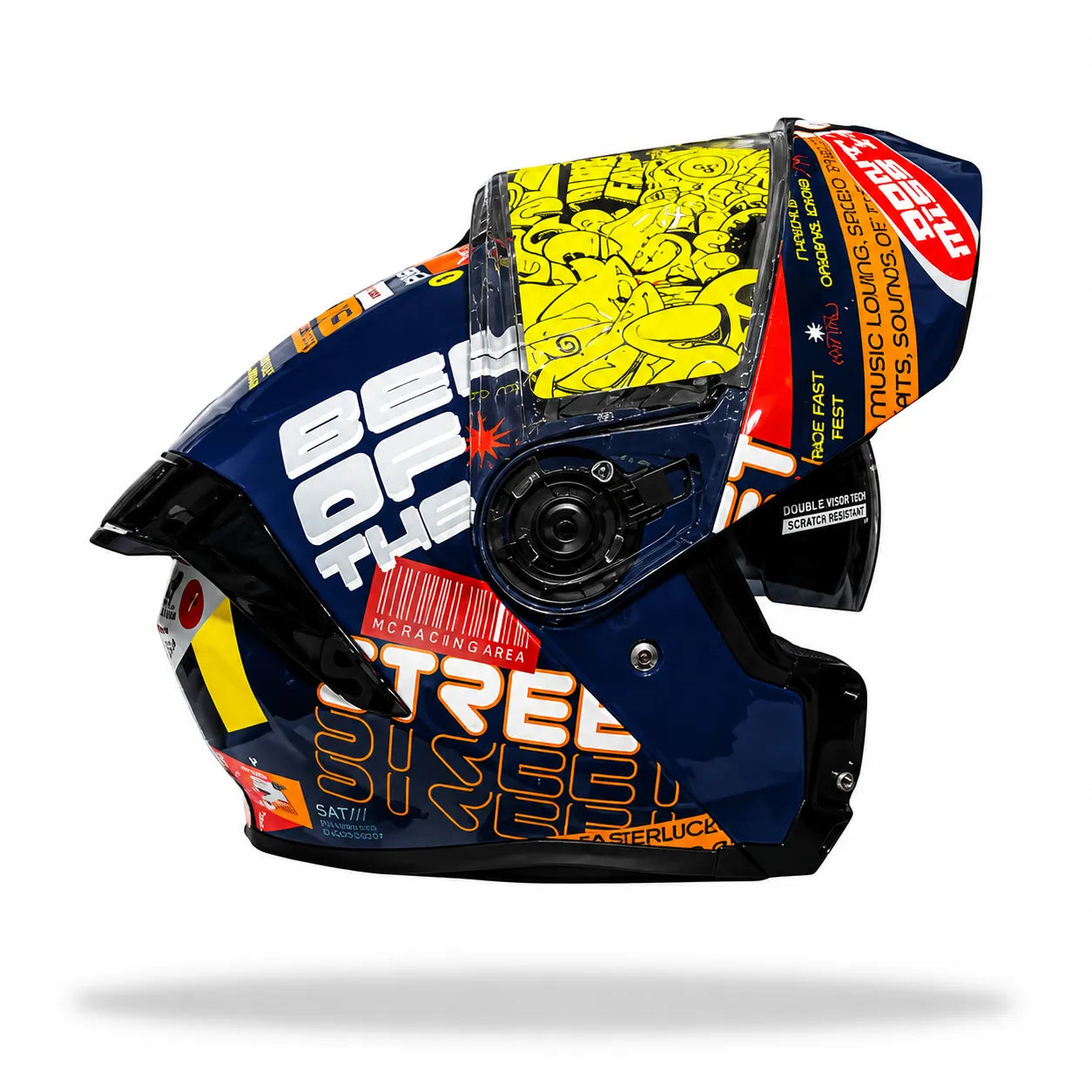 Casco Shaft 3820 SP Ride Fast Fest Azul