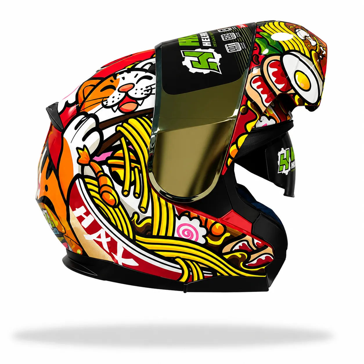 Casco Abatible Hax Amatista Maneki Neko Gato