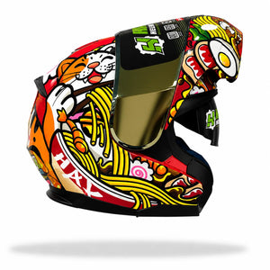 Casco Abatible Hax Amatista Maneki Neko Gato