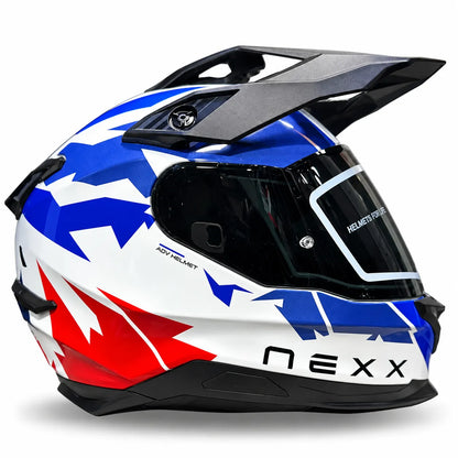 Casco NEXX Y.TRAVL PRIMAL Blanco Azul Rojo