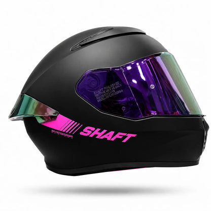 Casco SHAFT 584 sp Negro Rosado