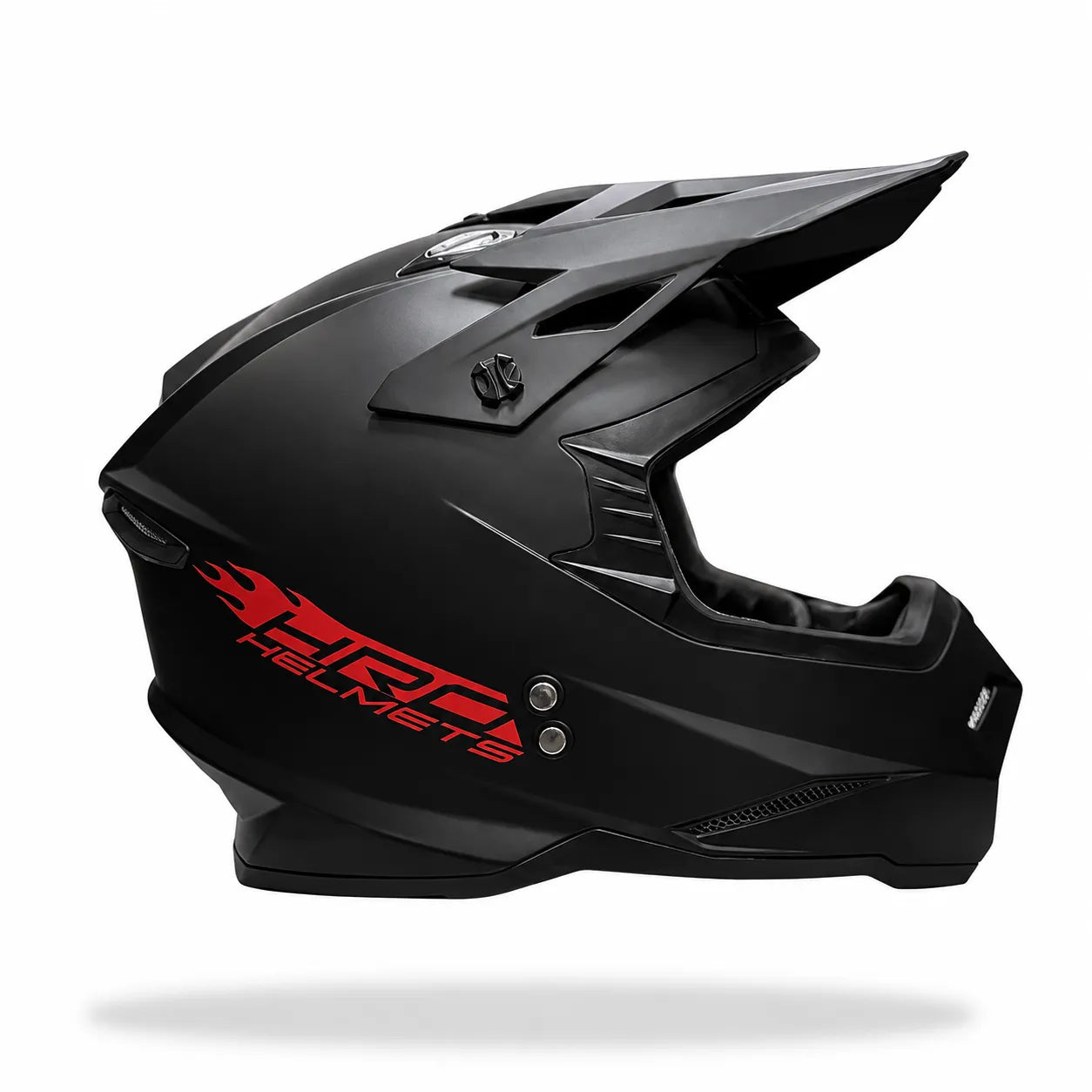 Casco HRO MX03 Solid Negro Rojo