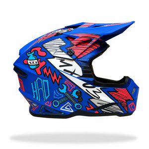 Casco HRO MX03 Racing Team Azul